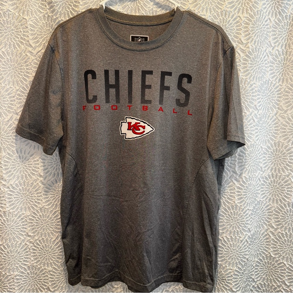NFL Chiefs Gray Football Tee